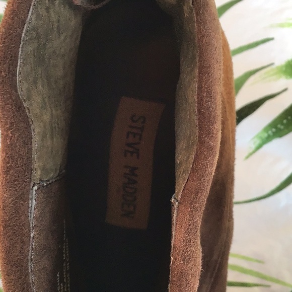 Brown Suede Madden Booties - Picture 3 of 4